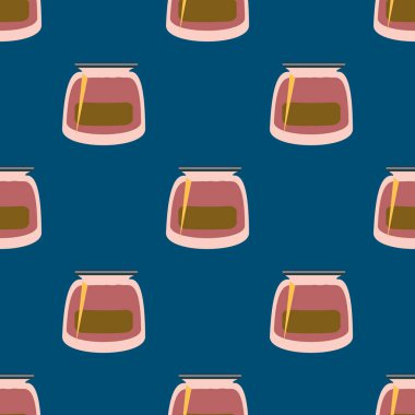 Kavanoz ile rustik ev konserve yeni dikişsiz desen arka planı için.