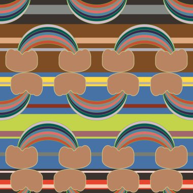 Gökkuşağı seamless modeli. Gökkuşağı Dizayn Tekstil, iç tasarım, keten, vb için. Şirin soyut çocuklar arka plan.