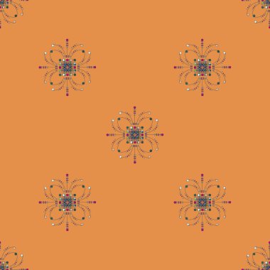 Renkli vintage seamless modeli, vektör çizim 