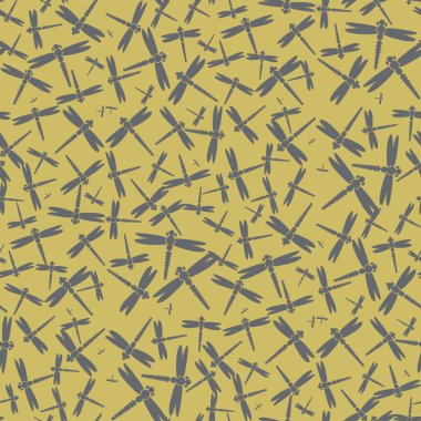 Dekoratif renkli seamless modeli ile şirin yusufçuk