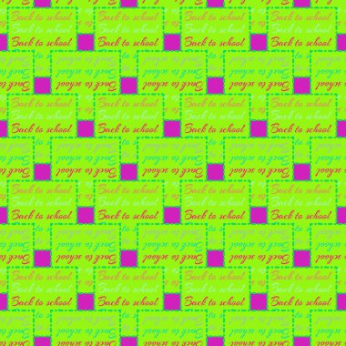 Okul hazırlıkları, arka plan için yeni dikişsiz desen. 