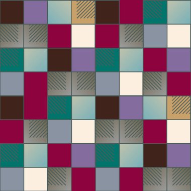 soyut geometrik renkli seamless modeli. vektör çizim