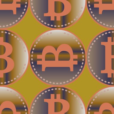 bitcoins parlak parlak pahalı sikkeleri ile Seamless modeli 