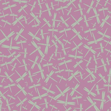 Dekoratif renkli seamless modeli ile şirin yusufçuk