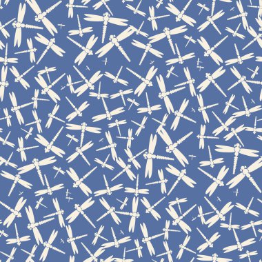 Dekoratif renkli seamless modeli ile şirin yusufçuk