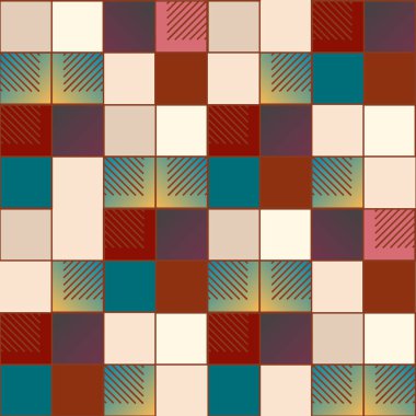 soyut geometrik renkli seamless modeli. vektör çizim