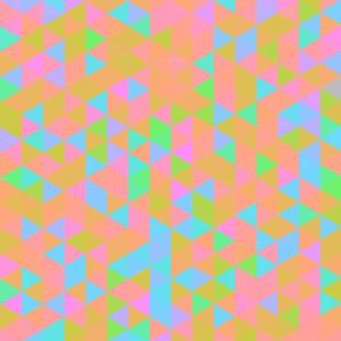 Sorunsuz üçgenler desen. Arka plan ile renkli geometrik şekiller. Vektör