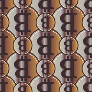 bitcoins parlak parlak pahalı sikkeleri ile Seamless modeli 