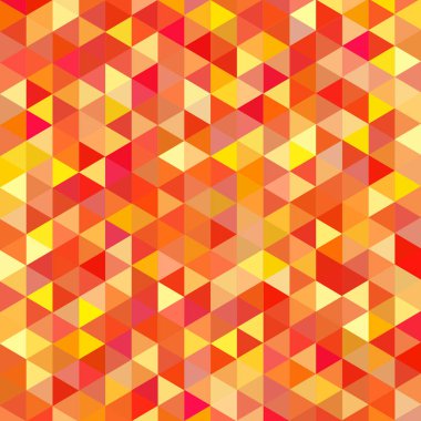 Sorunsuz üçgenler desen. Arka plan ile renkli geometrik şekiller. Vektör