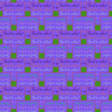 Okul hazırlıkları, arka plan için yeni dikişsiz desen. 