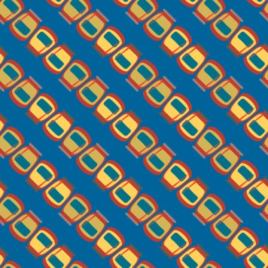 simetrik soyut desen, vektör çizim oluşturma 