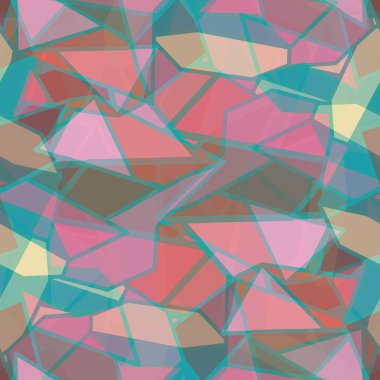 soyut geometrik renkli Dikişsiz desen arka plan için vektör çizim
