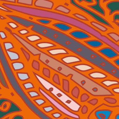 Zentangle arka plan çok renkli kaos seamless modeli örgü