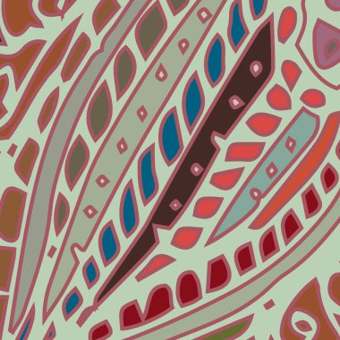 Zentangle arka plan çok renkli kaos seamless modeli örgü