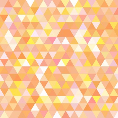 Sorunsuz üçgenler desen. Arka plan ile renkli geometrik şekiller. Vektör