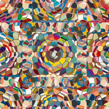 soyut renkli mozaik seamless modeli