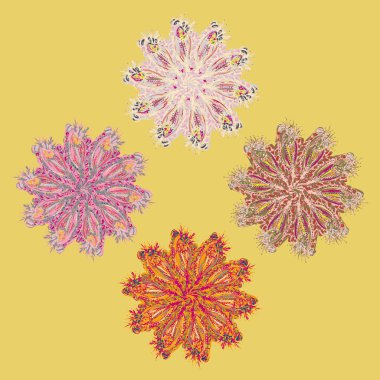 Stil zentangle yeni simetrik mandala doodle ile sanat esin kaynağı oldu. Duvar kağıdı, desen dolgularını, web sayfaları, yüzey dokuları için dekoratif nesne-ebilmek var olmak kullanılmış.