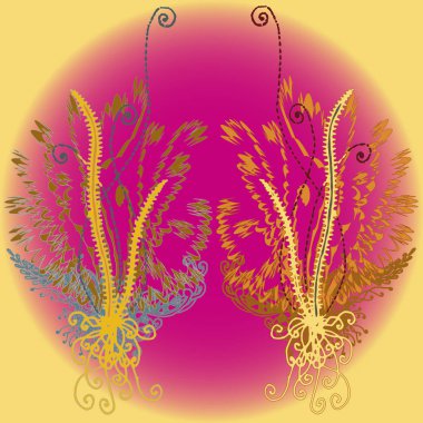 Yeni tasarım çalışmaları için el yapımı doodle ile soyut desen