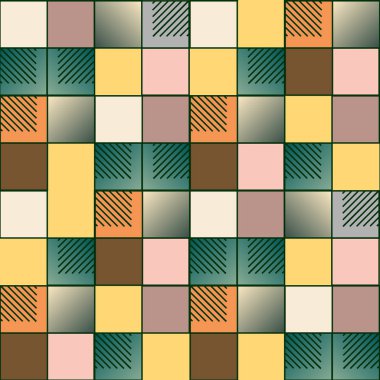 soyut geometrik renkli seamless modeli. vektör çizim