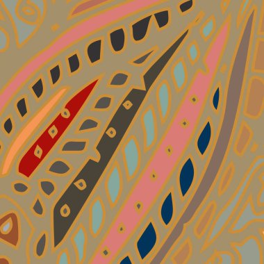 Zentangle arka plan çok renkli kaos seamless modeli örgü