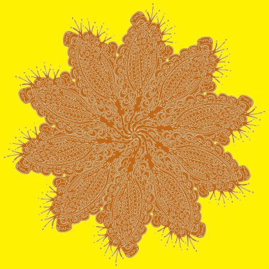 Stil zentangle yeni simetrik mandala doodle ile sanat esin kaynağı oldu. Duvar kağıdı, desen dolgularını, web sayfaları, yüzey dokuları için dekoratif nesne-ebilmek var olmak kullanılmış.