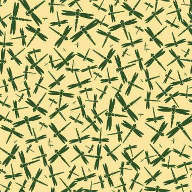 Dekoratif renkli seamless modeli ile şirin yusufçuk