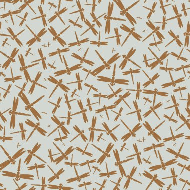 Dekoratif renkli seamless modeli ile şirin yusufçuk