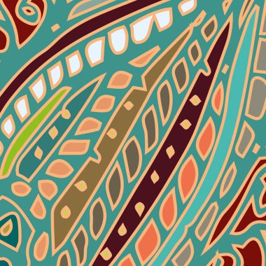 Zentangle arka plan çok renkli kaos seamless modeli örgü