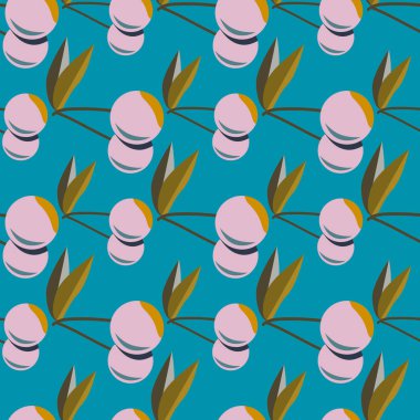 Kiraz için arka plan ile renkli seamless modeli. 