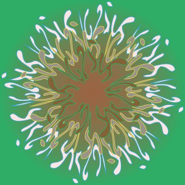 Yeni simetrik soyut mandala. Duvar kağıdı, desen dolgularını, web sayfaları, yüzey dokuları için dekoratif nesne-ebilmek var olmak kullanılmış.