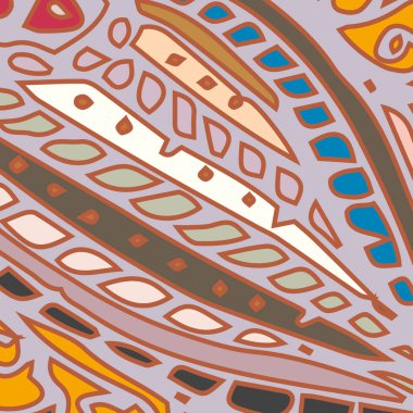 Zentangle arka plan çok renkli kaos seamless modeli örgü