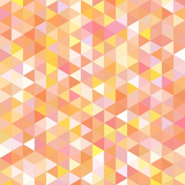 Sorunsuz üçgenler desen. Arka plan ile renkli geometrik şekiller. Vektör