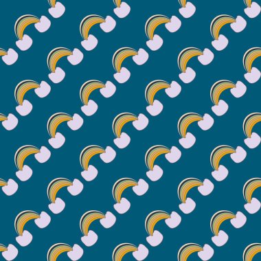 Gökkuşağı seamless modeli. Gökkuşağı Dizayn Tekstil, iç tasarım, keten, vb için. Şirin soyut çocuklar arka plan.