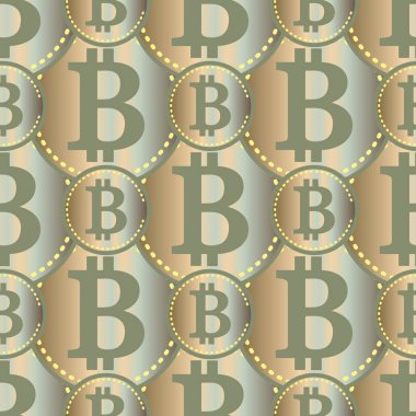 bitcoins parlak parlak pahalı sikkeleri ile Seamless modeli 