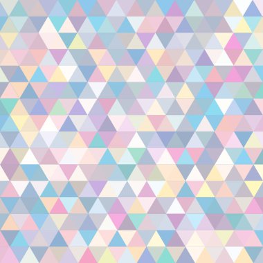 Sorunsuz üçgenler desen. Arka plan ile renkli geometrik şekiller. Vektör