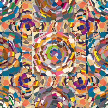 soyut renkli mozaik seamless modeli