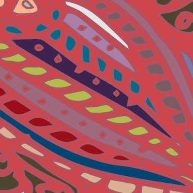 Zentangle arka plan çok renkli kaos seamless modeli örgü