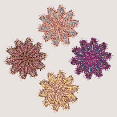 Stil zentangle yeni simetrik mandala doodle ile sanat esin kaynağı oldu. Duvar kağıdı, desen dolgularını, web sayfaları, yüzey dokuları için dekoratif nesne-ebilmek var olmak kullanılmış.