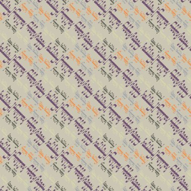 Arapça mutlu tatil çok renkli seamless modeli