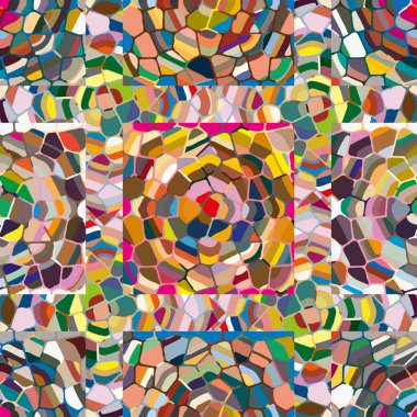 soyut renkli mozaik seamless modeli