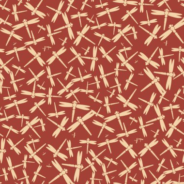 Dekoratif renkli seamless modeli ile şirin yusufçuk