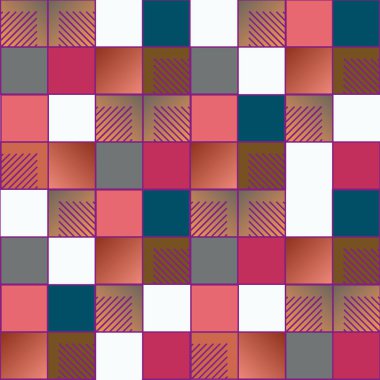 soyut geometrik renkli seamless modeli. vektör çizim