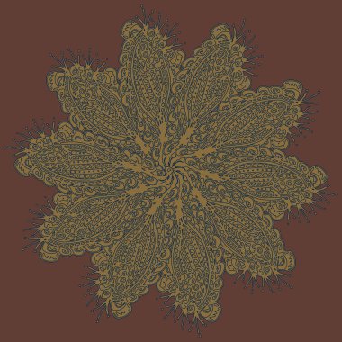 Stil zentangle yeni simetrik mandala doodle ile sanat esin kaynağı oldu. Duvar kağıdı, desen dolgularını, web sayfaları, yüzey dokuları için dekoratif nesne-ebilmek var olmak kullanılmış.