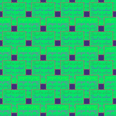 Okul hazırlıkları, arka plan için yeni dikişsiz desen. 