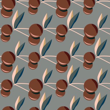 Kiraz için arka plan ile renkli seamless modeli. 