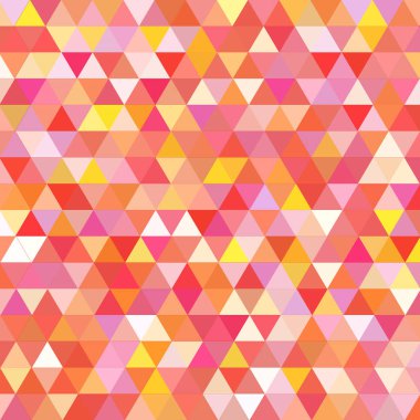 Sorunsuz üçgenler desen. Arka plan ile renkli geometrik şekiller. Vektör