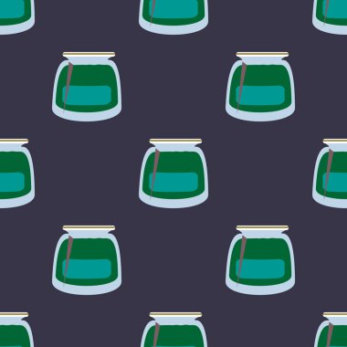 Kavanoz ile rustik ev konserve yeni dikişsiz desen arka planı için.