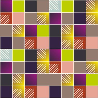 soyut geometrik renkli seamless modeli. vektör çizim