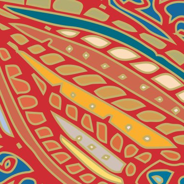 Zentangle arka plan çok renkli kaos seamless modeli örgü