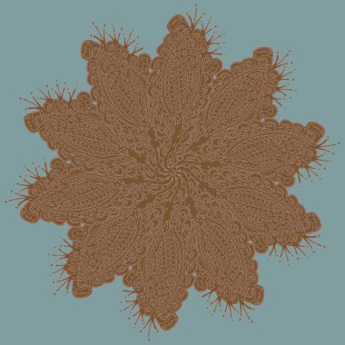 Stil zentangle yeni simetrik mandala doodle ile sanat esin kaynağı oldu. Duvar kağıdı, desen dolgularını, web sayfaları, yüzey dokuları için dekoratif nesne-ebilmek var olmak kullanılmış.